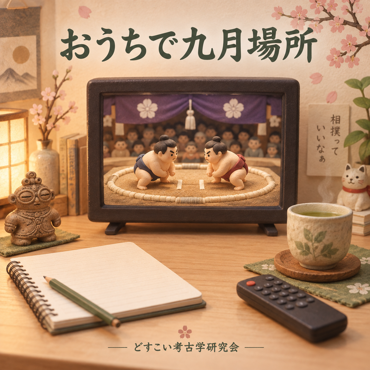 おうちで九月場所をイメージした創作画像