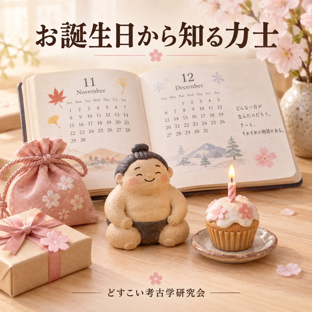 お誕生日から知る力士をイメージした創作画像