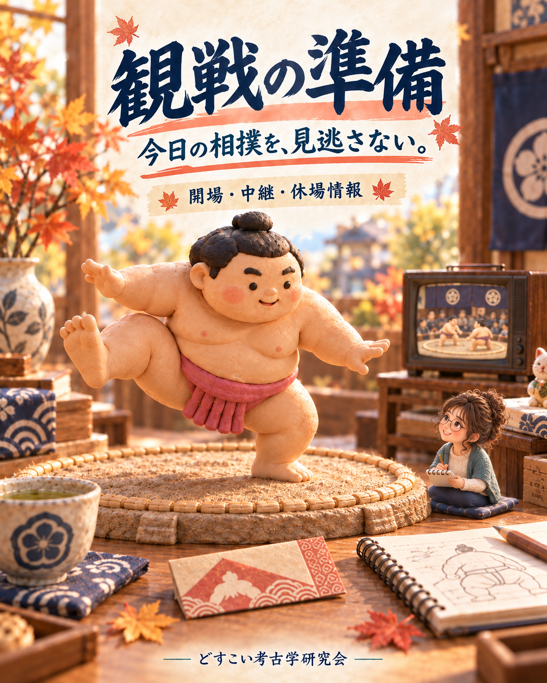 今日の相撲を、見逃さない。