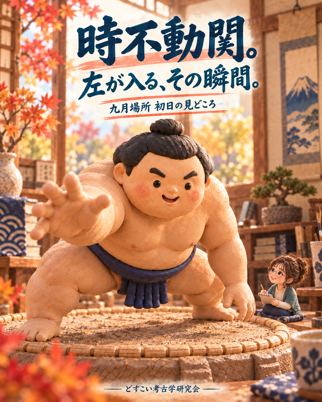 時不動関。左が入る、その瞬間。