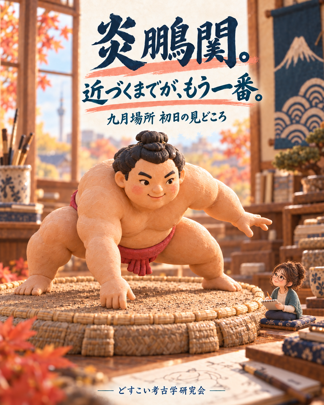 炎鵬関。近づくまでが、もう一番。