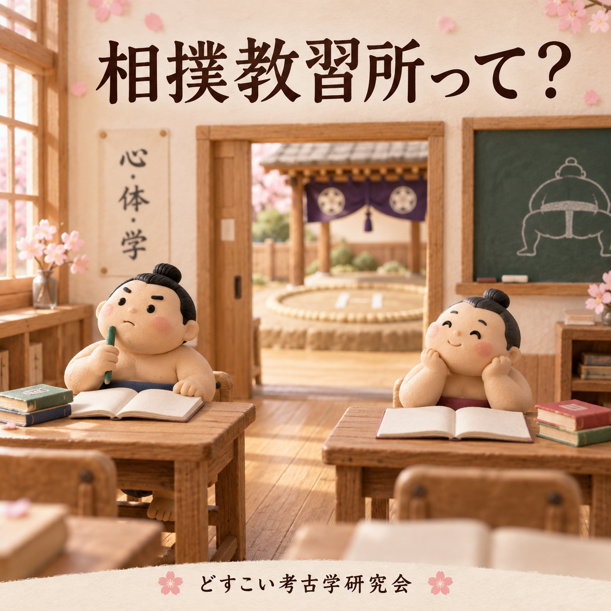 相撲教習所って？をイメージした創作画像