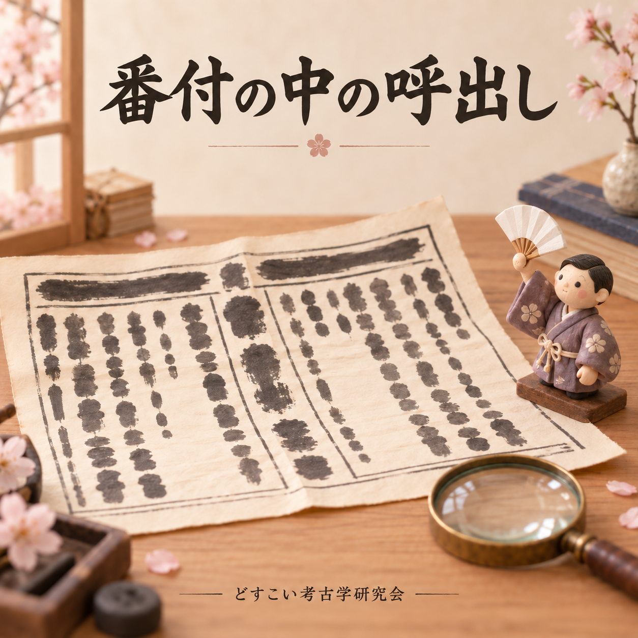 番付の中の呼出しをイメージした創作画像