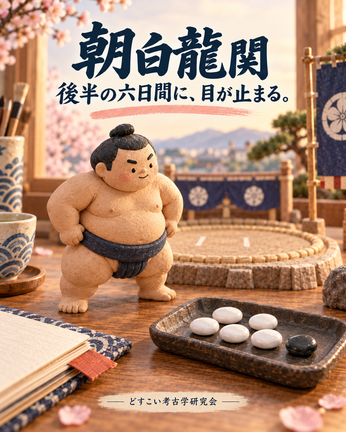 朝白龍関。2勝7敗で、星の表を閉じなくてよかった。