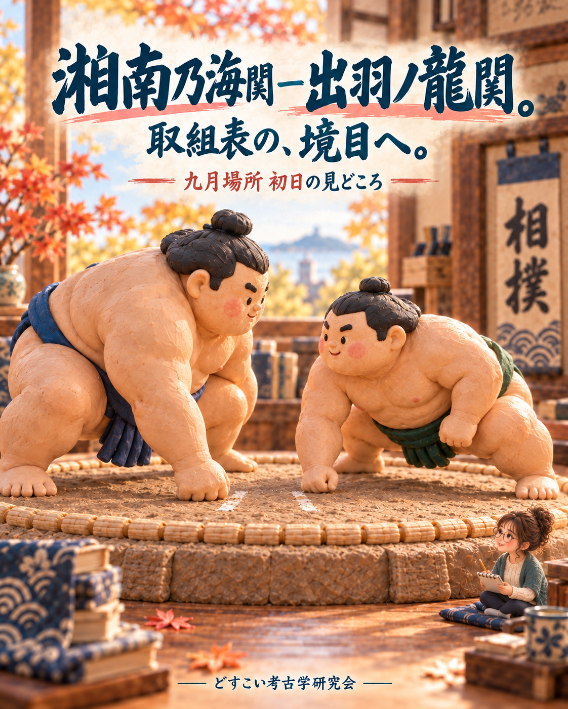 湘南乃海関―出羽ノ龍関。取組表の、境目へ。
