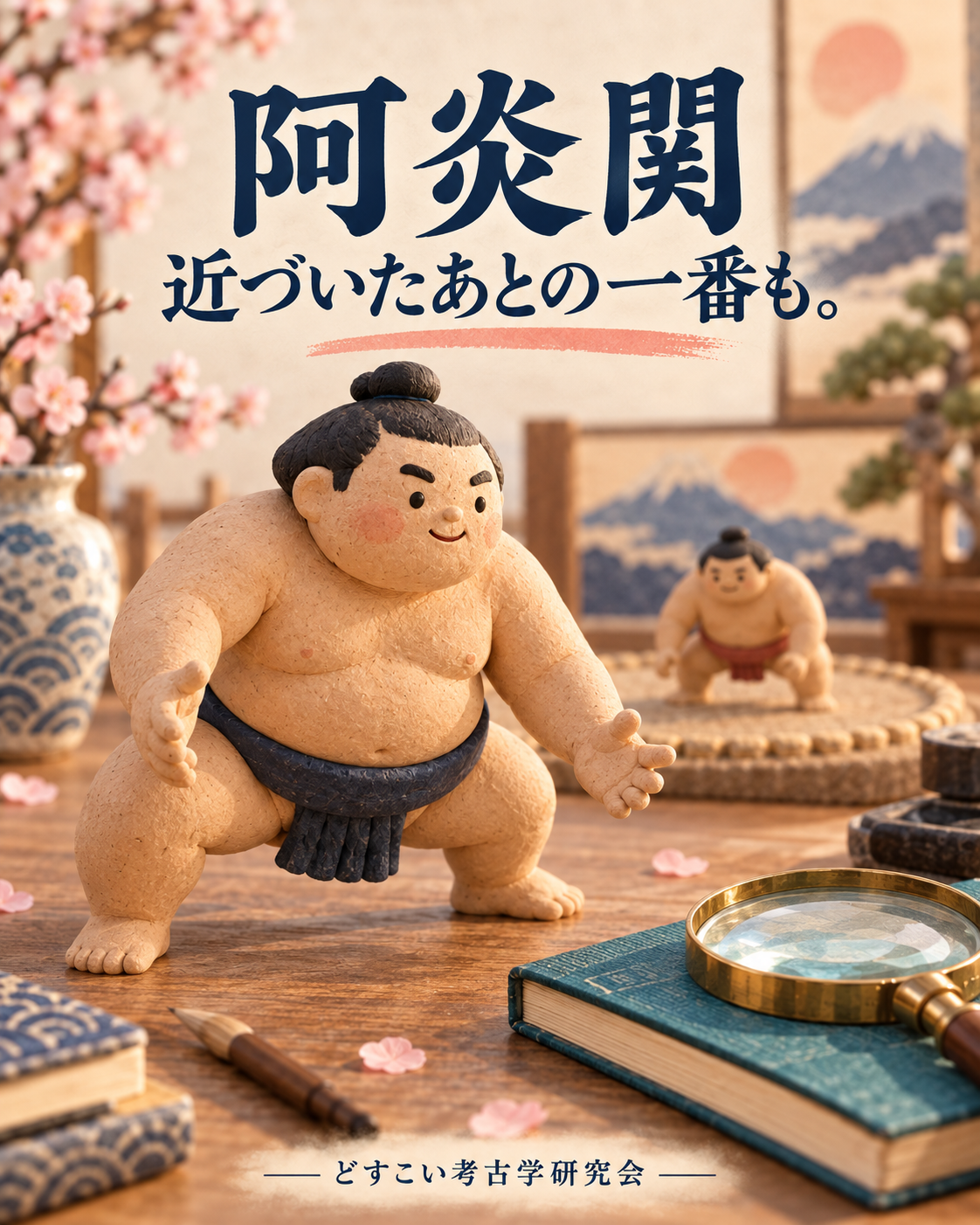 阿炎関。押し合いが終わっても、目を離せない。