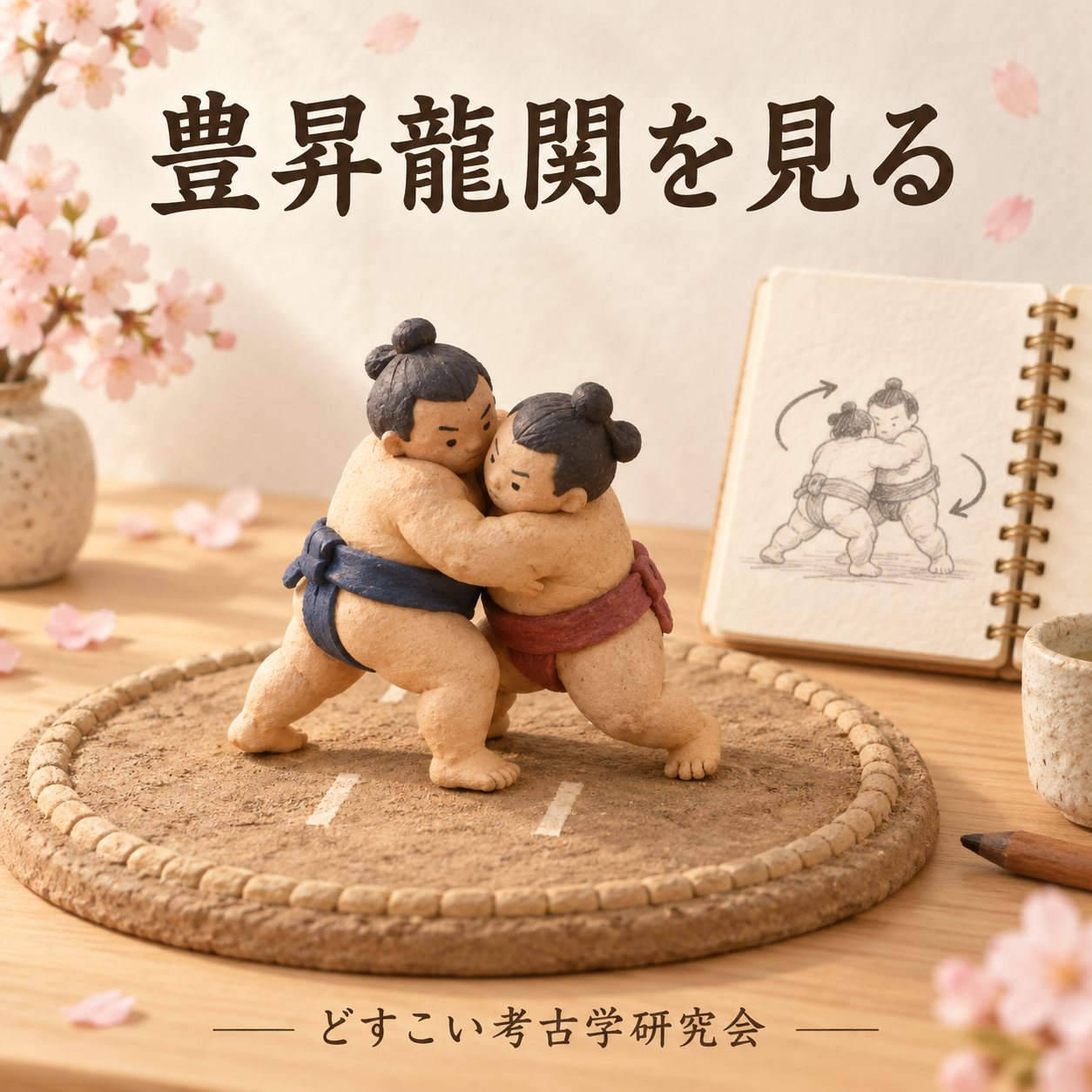 豊昇龍関を見るをイメージした創作画像
