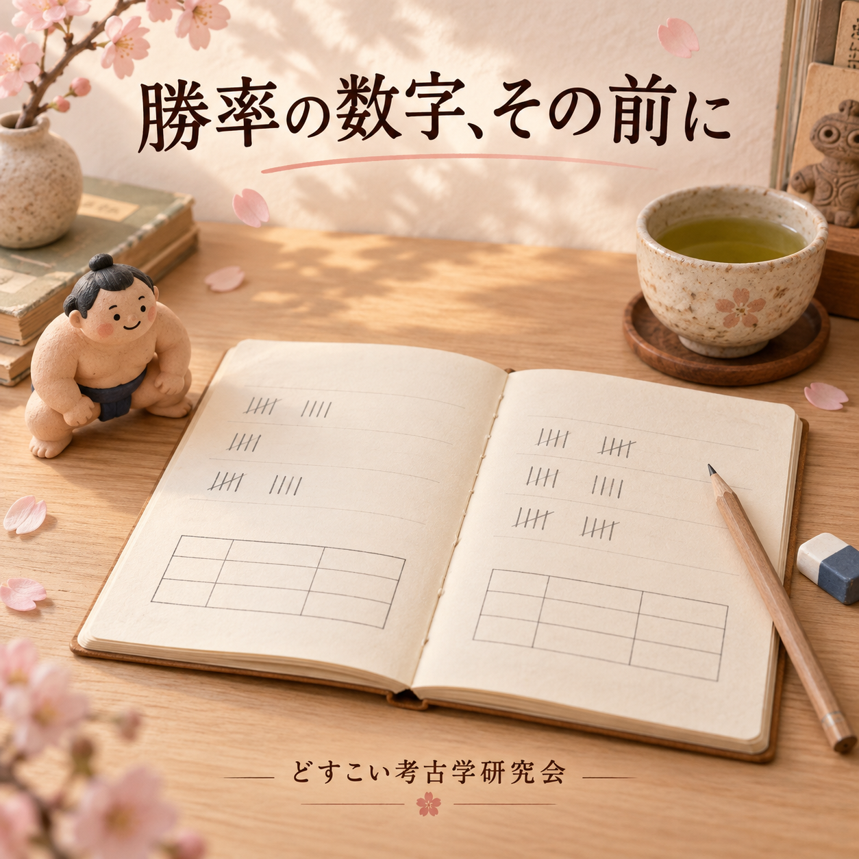 勝率の数字、その前にをイメージした創作画像
