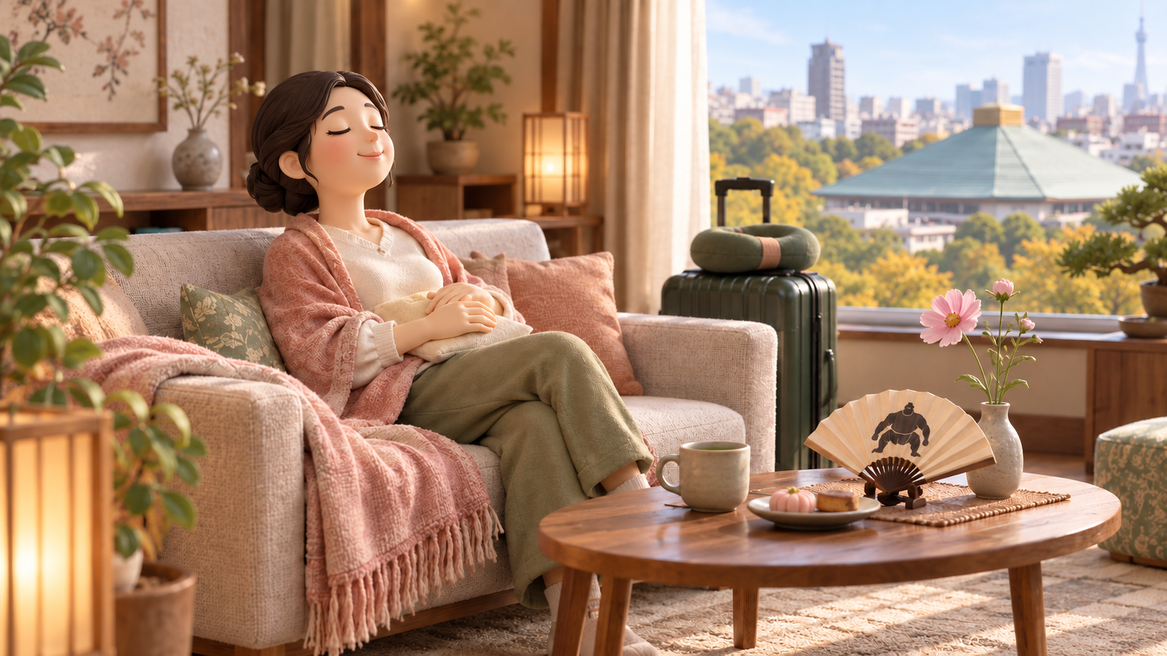 Cover illustration for “Watching Sumo With Jet Lag: You Do Not Have to See Everything”
