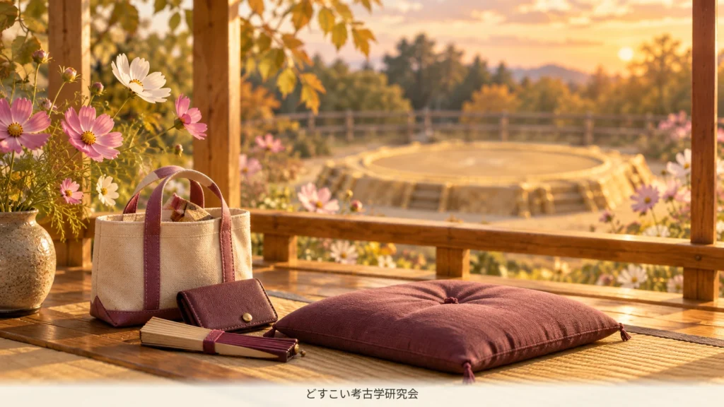 観戦を終える前に荷物を揃えたミニチュア